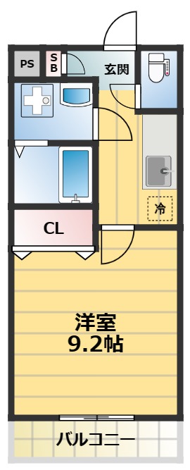 フジパレス城東諏訪VI番館の間取り写真