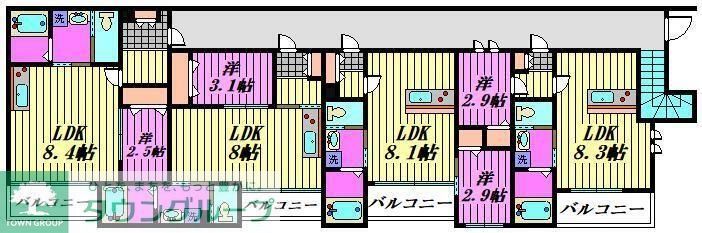 Mark Duo川越南台の間取り写真