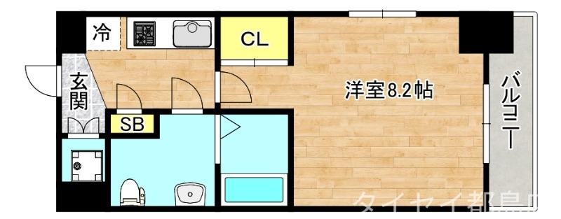 地下鉄谷町線 都島駅 徒歩3分 12階建 築20年の間取り写真