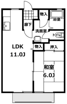 SSハイツ B棟の間取り