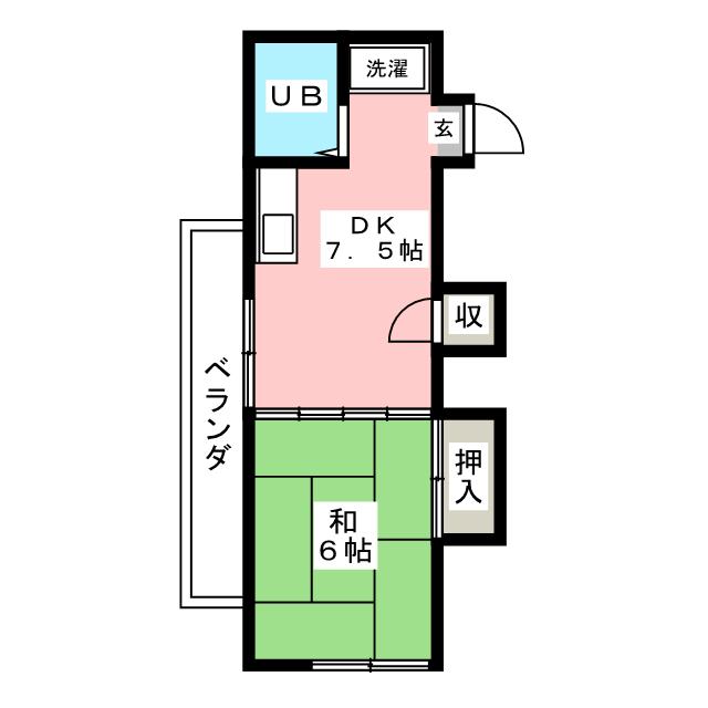 水澤荘第１の間取り