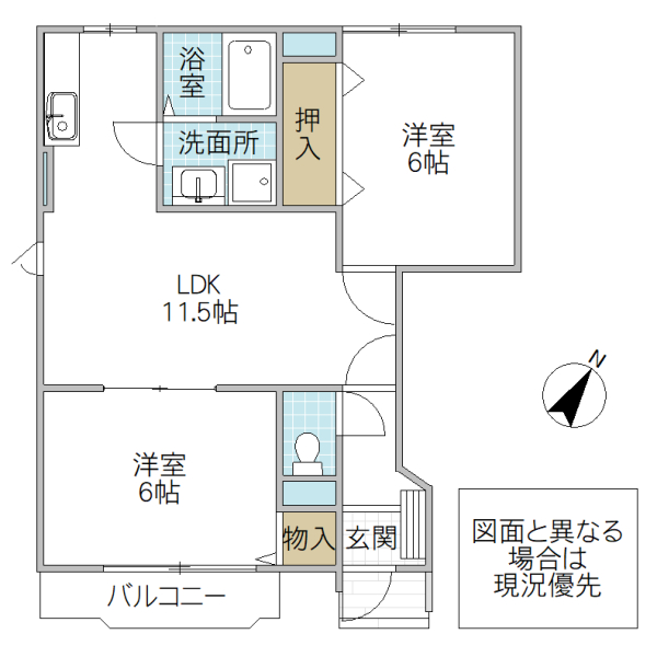 スウィートヴィラの間取り