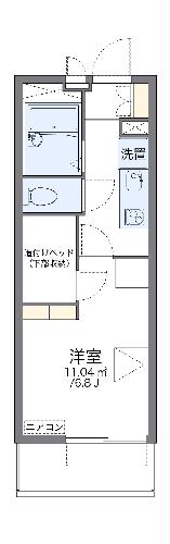 レオパレスベトレーテンナーベの間取り