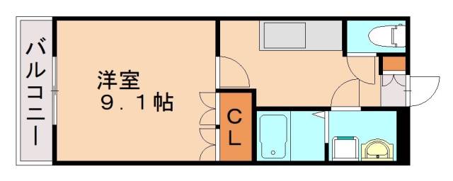 遠賀郡岡垣町大字海老津のアパートの間取り