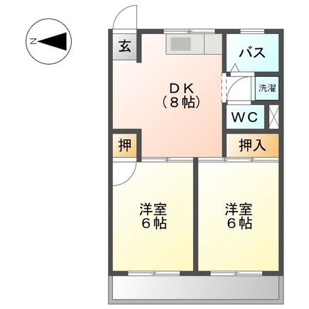 名古屋市中川区中郷のマンションの間取り