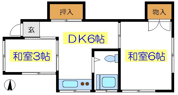 コーポコトブキの間取り