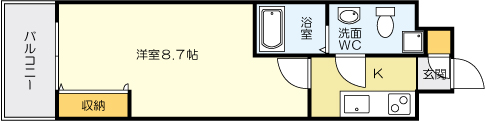 No.65　クロッシングタワーの間取り