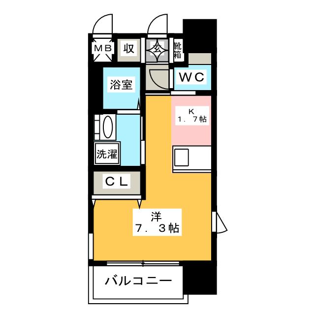 プレサンス鶴舞駅前ブリリアントの間取り