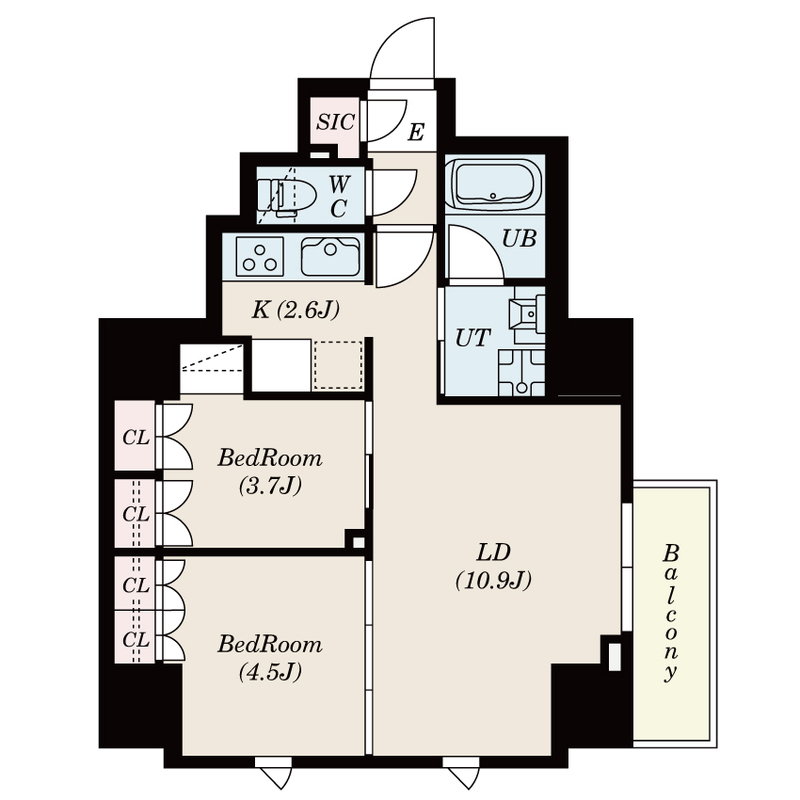 S-RESIDENCE日本橋馬喰町Aereの間取り