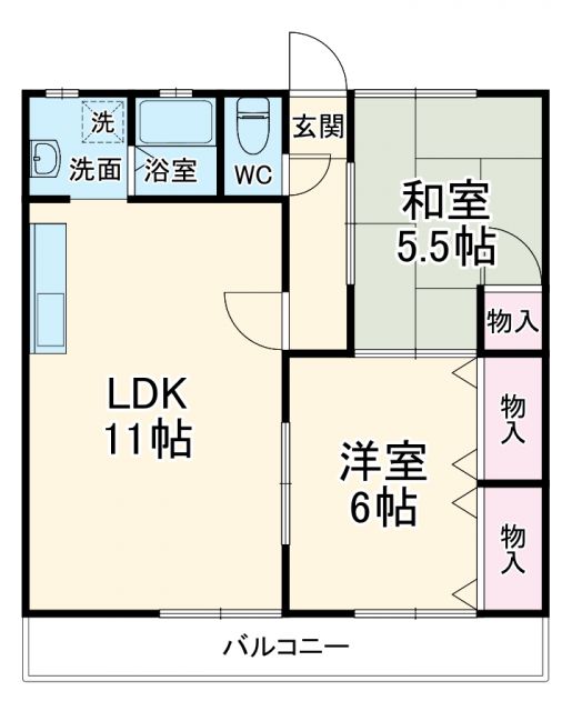 マンション久保田の間取り