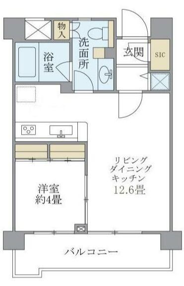 【杉並区西荻北のマンションの間取り】