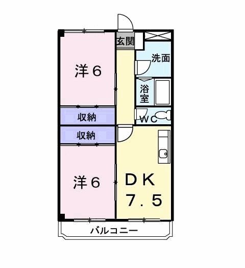 【コーポ蘭の間取り】