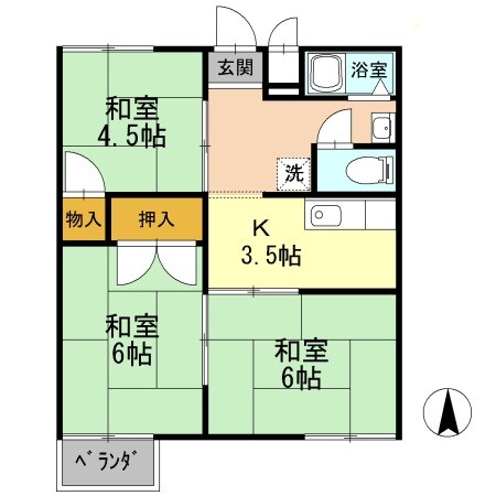 レスト北新川の間取り