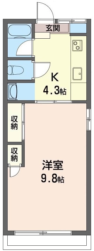 シティハイム　エルストの間取り