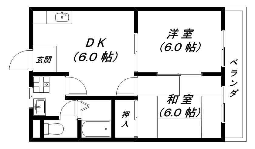 パティオ21の間取り