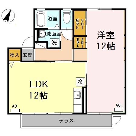 セジュール向山の間取り