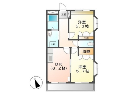 フラワーヒルズ天白Ａの間取り