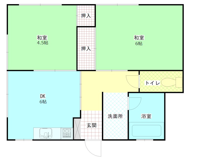 太陽マンションの間取り