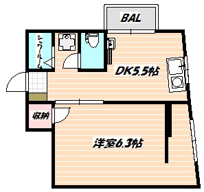 市川市高石神のマンションの間取り