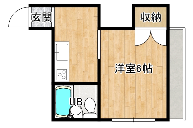 カシマハイツの間取り