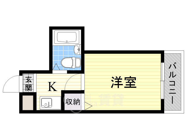 吹田市内本町のマンションの間取り