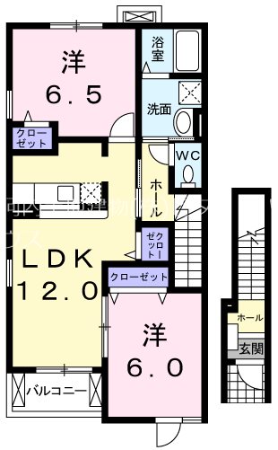 ユニゾンさくら Bの間取り