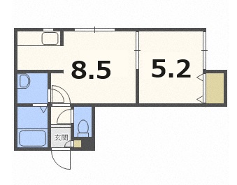 リースペース発寒６条の間取り