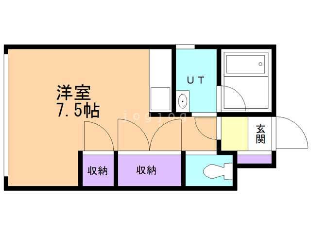 小樽市銭函のマンションの間取り