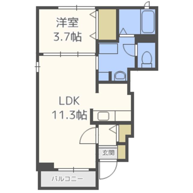 グランドール内橋ＩＩＩの間取り