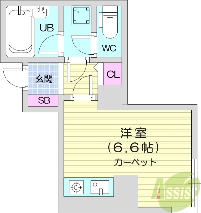 ライオンズシティ南3条の間取り