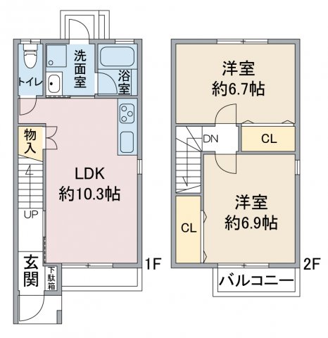 アプト南川の間取り