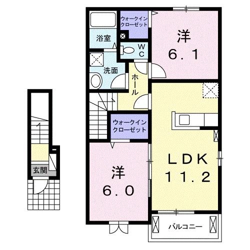 アクティ　ヴノＡの間取り