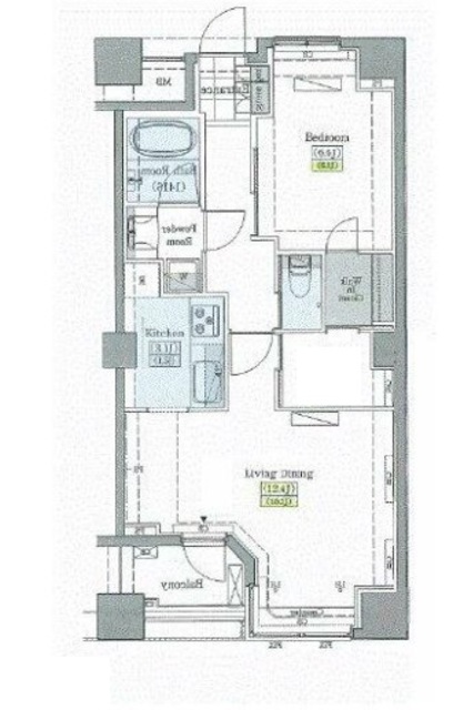 豊島区上池袋のマンションの間取り