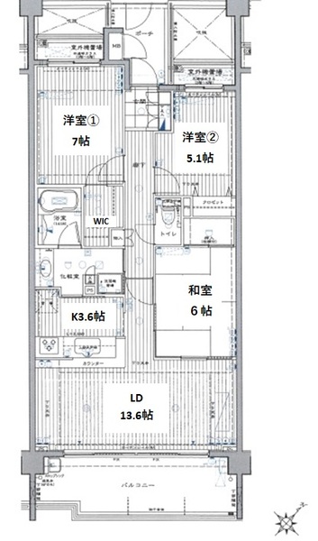 コートヒルズ横濱山手の間取り