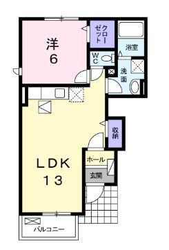 プランドール須恵中央A棟の間取り