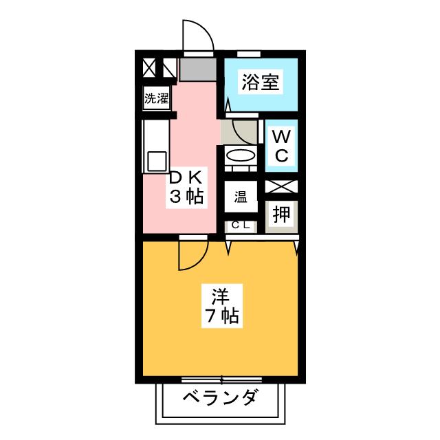 フェロウズＡの間取り