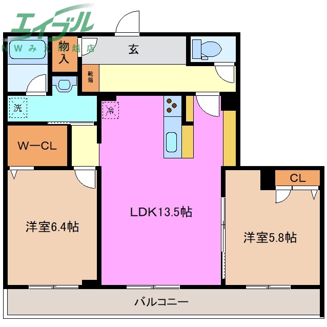 ベレオ　オランジュの間取り