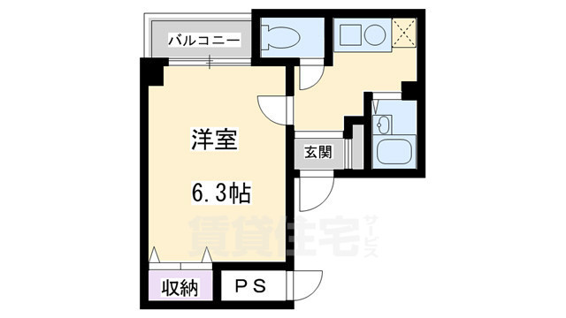 エクセレント二条の間取り