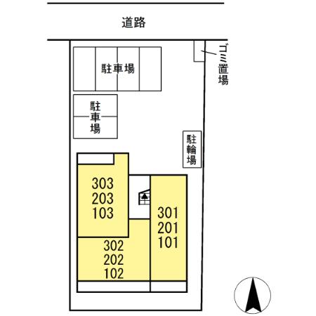 【ウィスティリアの駐車場】