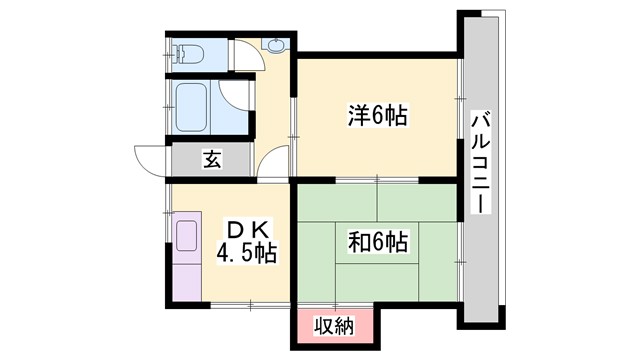 グリーンハイツ南棟の間取り