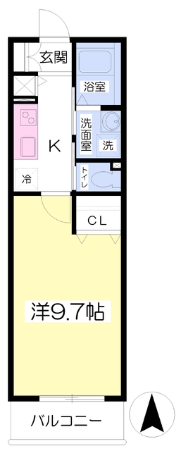 【ロワール稲葉の間取り】