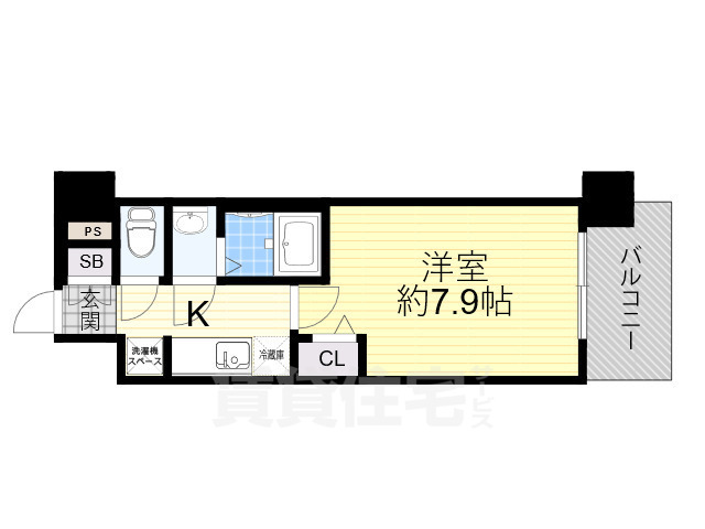 プレサンスNEO上新庄PRIMECRUISの間取り