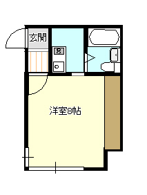 新潟市中央区米山のアパートの間取り