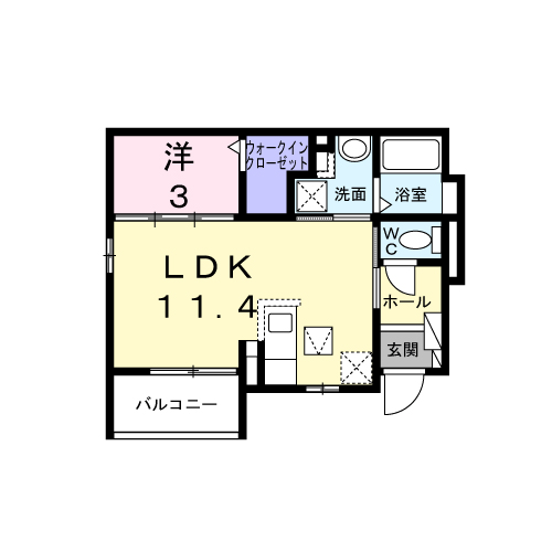 フラワーコートの間取り