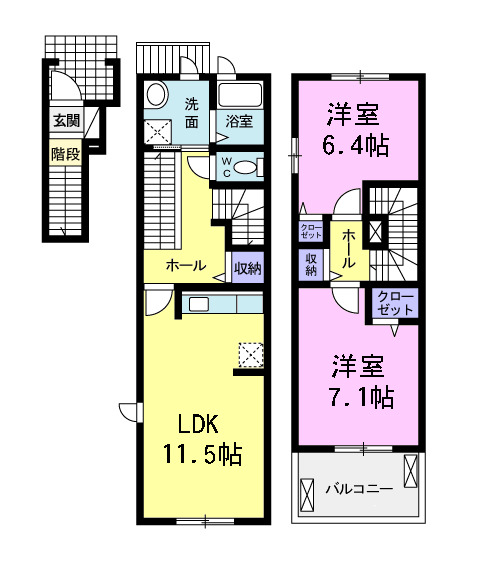 モーニング　サンの間取り