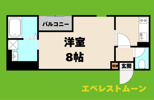 名古屋市港区十一屋のアパートの間取り