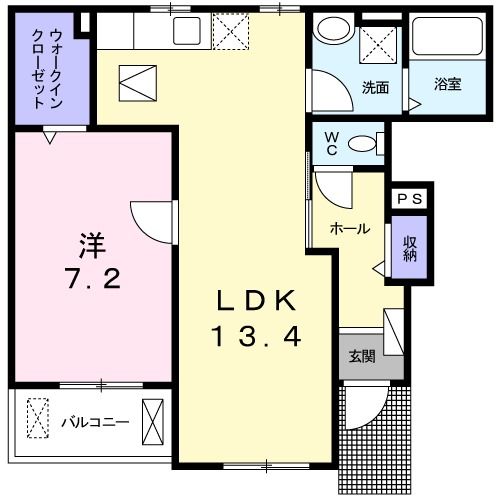 熊本県上益城郡御船町大字滝川（アパート）の賃貸物件の間取り