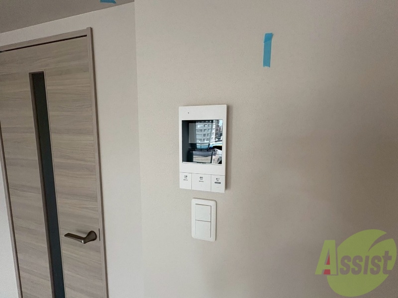 セキュリティ　インターホンです。オートロック付きで安心のマンションです。