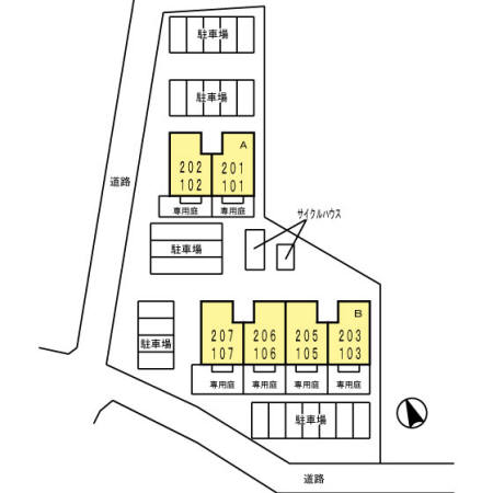 その他　カースペースがあります