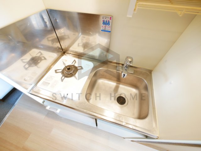 キッチン　1口ガスキッチンです！